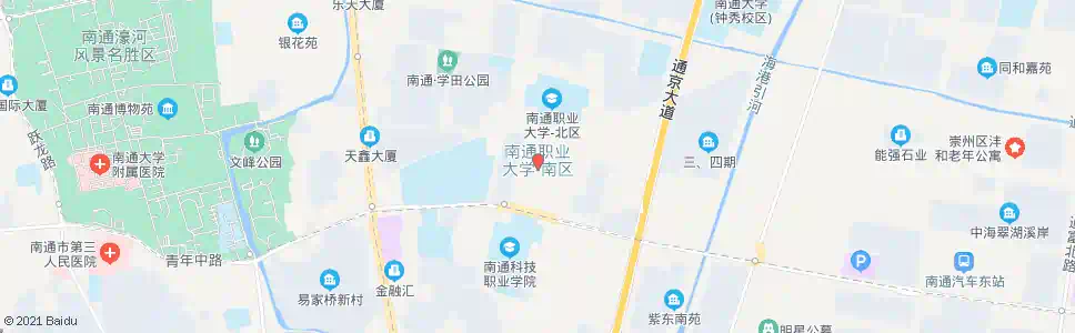 南通科技学院职大_公交站地图_南通公交_妙搜公交查询2025