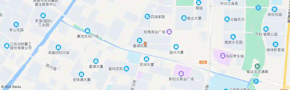 南通星湖花园东_公交站地图_南通公交_妙搜公交查询2025