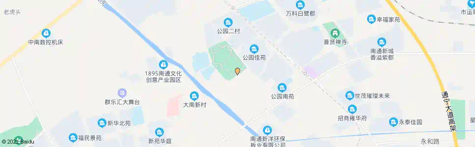 南通唐闸公园南门_公交站地图_南通公交_妙搜公交查询2025