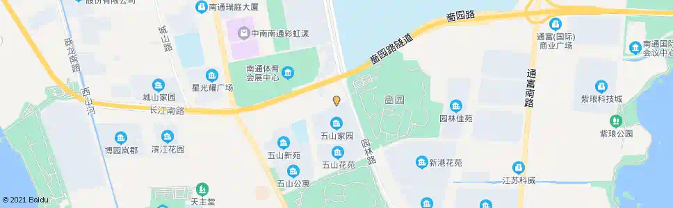 南通五山家园_公交站地图_南通公交_妙搜公交查询2025