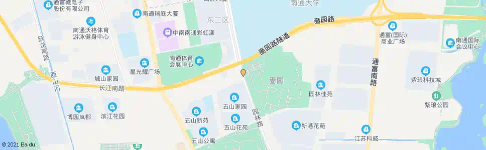 南通园林路南郊路南_公交站地图_南通公交_妙搜公交查询2025