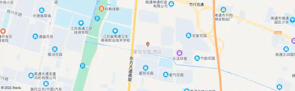 南通星西花园_公交站地图_南通公交_妙搜公交查询2025