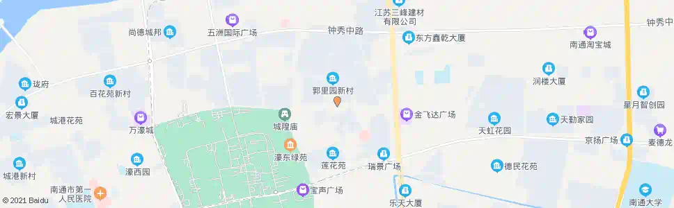 南通郭里园新村_公交站地图_南通公交_妙搜公交查询2025