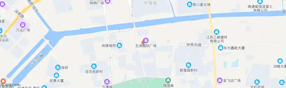 南通五洲国际_公交站地图_南通公交_妙搜公交查询2025