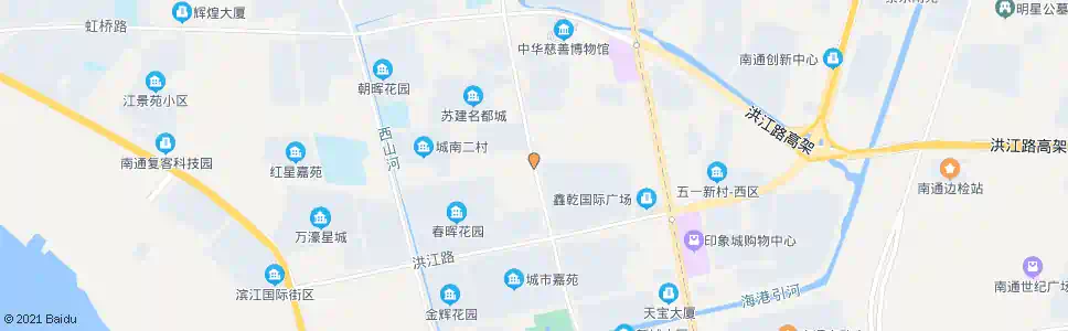 南通解放坝_公交站地图_南通公交_妙搜公交查询2025
