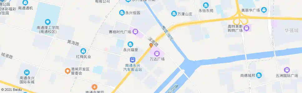 南通五水商圈宜家站_公交站地图_南通公交_妙搜公交查询2025