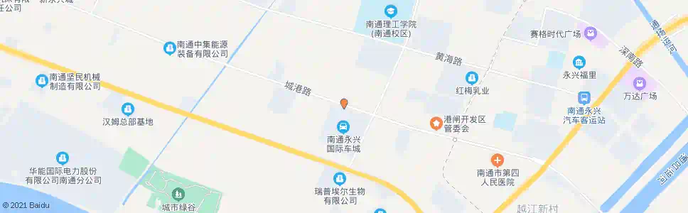 南通永兴国际车城_公交站地图_南通公交_妙搜公交查询2025