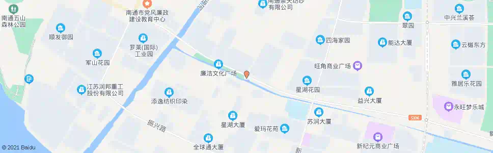 南通星湖大道新河路东_公交站地图_南通公交_妙搜公交查询2025
