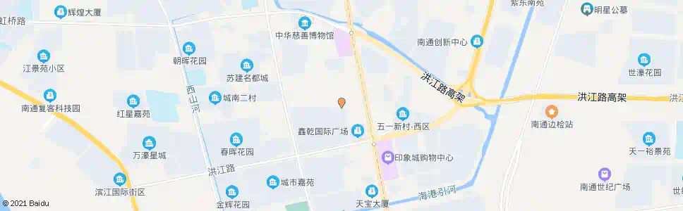 南通红星路工农路西_公交站地图_南通公交_妙搜公交查询2025