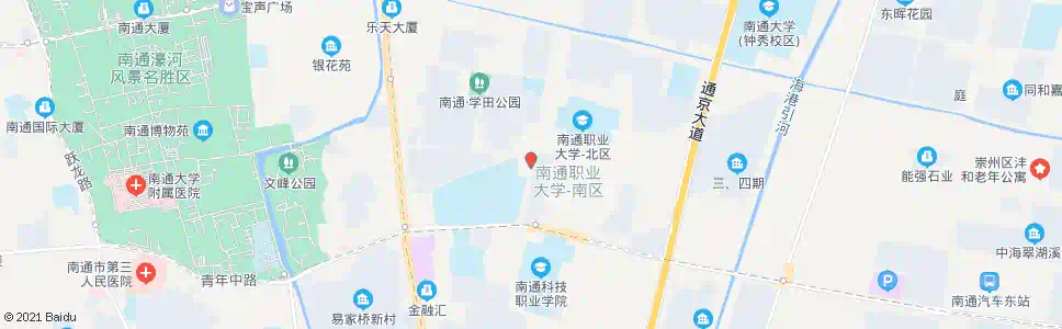 南通五一路教育路南_公交站地图_南通公交_妙搜公交查询2025