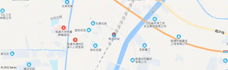 南通棉机路公园路西_公交站地图_南通公交_妙搜公交查询2025