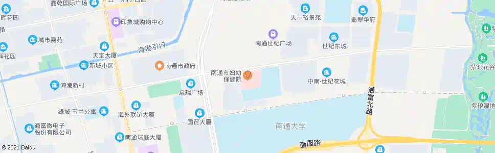 南通妇幼保健院_公交站地图_南通公交_妙搜公交查询2025