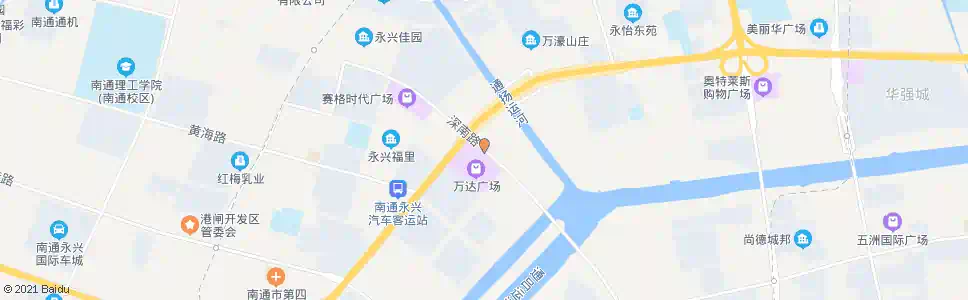 南通五水商圈万达站_公交站地图_南通公交_妙搜公交查询2025