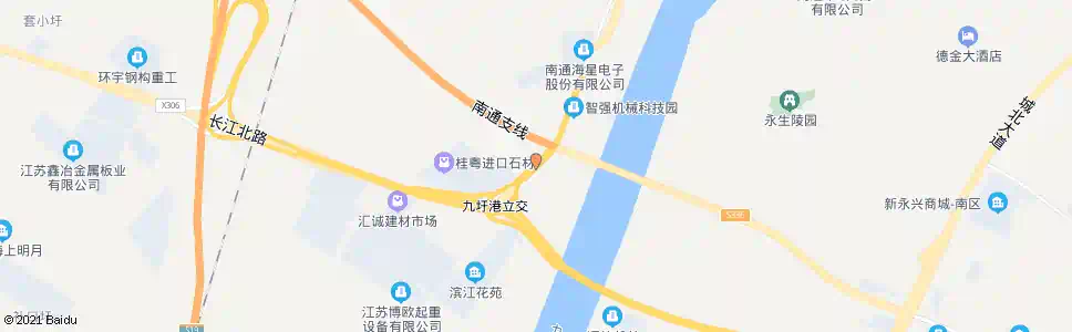 南通沿江公路宁通高速口_公交站地图_南通公交_妙搜公交查询2025
