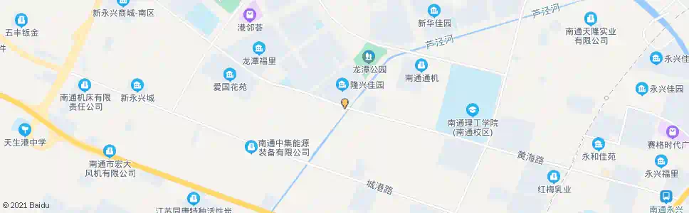 南通黄海路芦泾路口_公交站地图_南通公交_妙搜公交查询2025