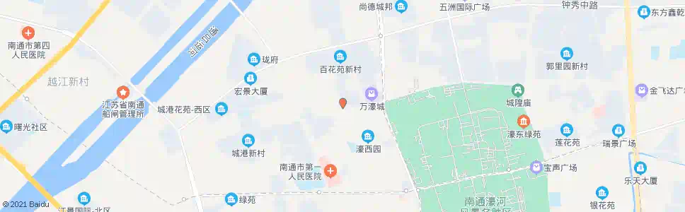 南通百花南苑_公交站地图_南通公交_妙搜公交查询2025