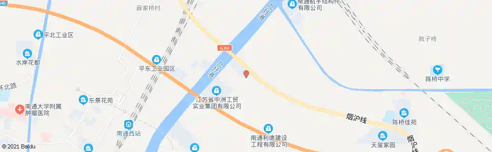 南通陈桥育爱村_公交站地图_南通公交_妙搜公交查询2025