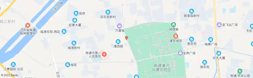 南通濠西书苑_公交站地图_南通公交_妙搜公交查询2025
