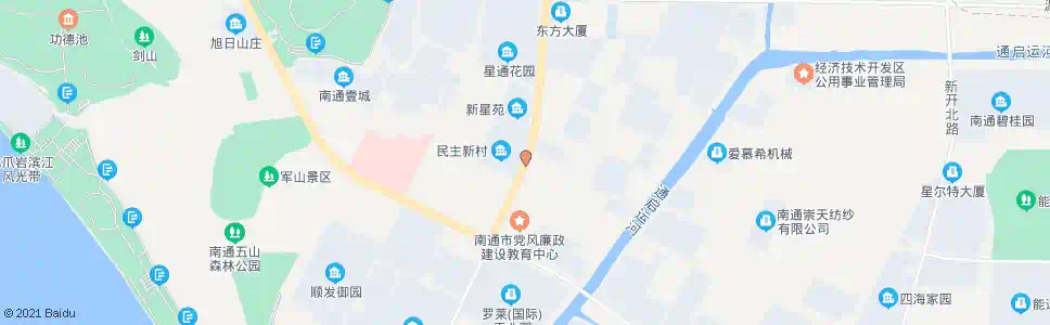 南通民主新村_公交站地图_南通公交_妙搜公交查询2025