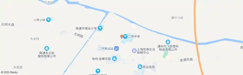 南通三甲村_公交站地图_南通公交_妙搜公交查询2025