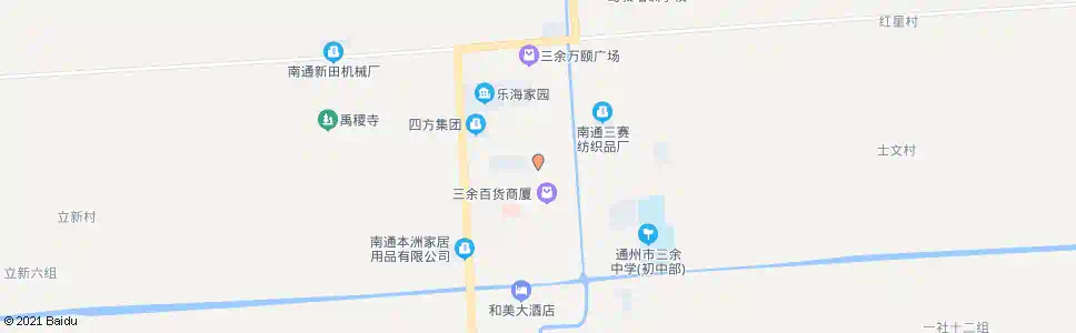 南通三余镇政府_公交站地图_南通公交_妙搜公交查询2025