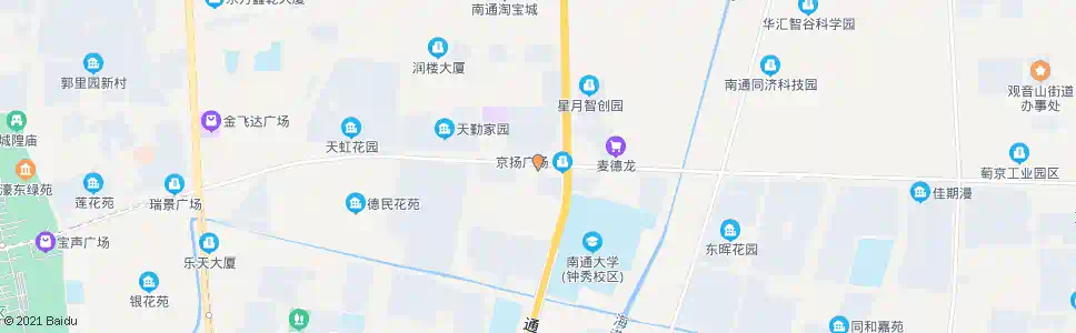 南通校西公交停车场_公交站地图_南通公交_妙搜公交查询2025