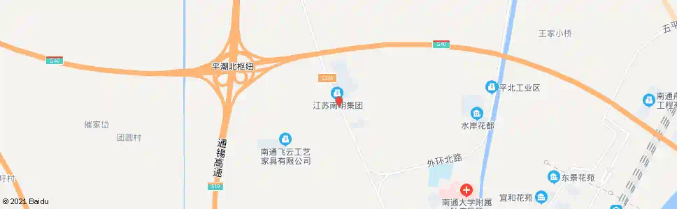 南通三官殿_公交站地图_南通公交_妙搜公交查询2025