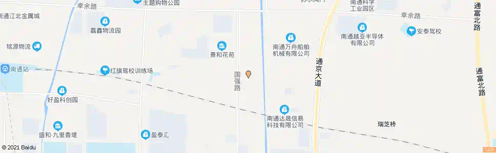 南通江通路国强路东_公交站地图_南通公交_妙搜公交查询2025