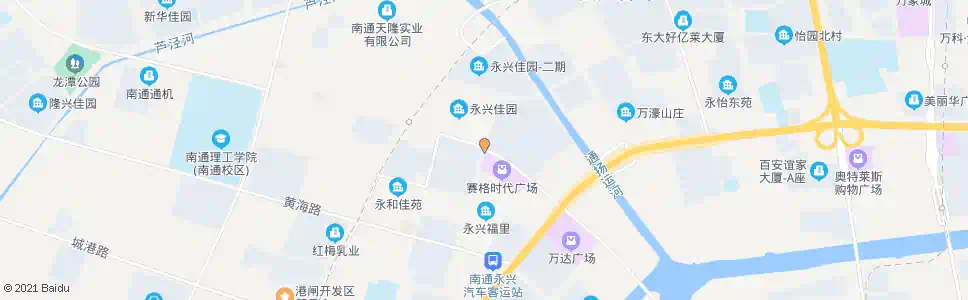 南通经五路长平路口_公交站地图_南通公交_妙搜公交查询2025