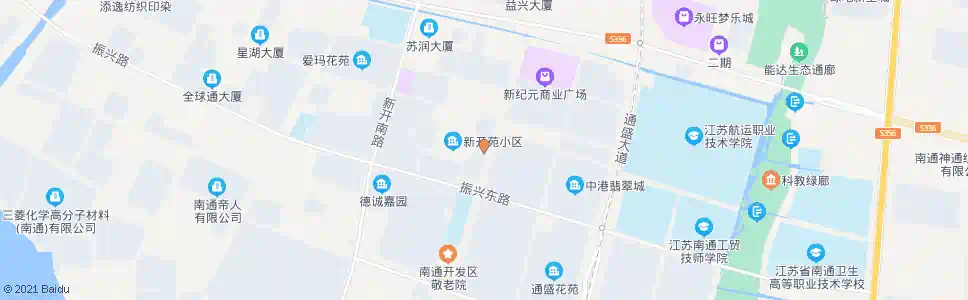 南通新开苑东门_公交站地图_南通公交_妙搜公交查询2025