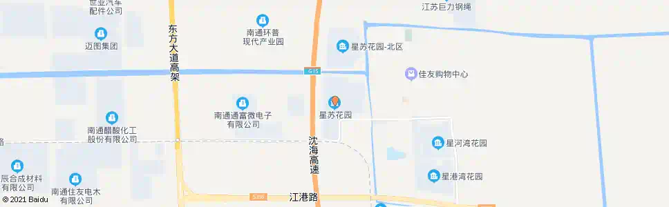 南通星苏花苑_公交站地图_南通公交_妙搜公交查询2025