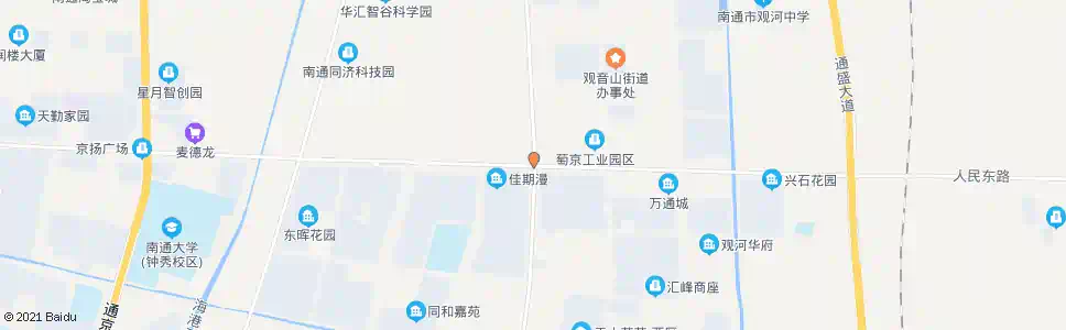 南通通富北路人民东路路口_公交站地图_南通公交_妙搜公交查询2025