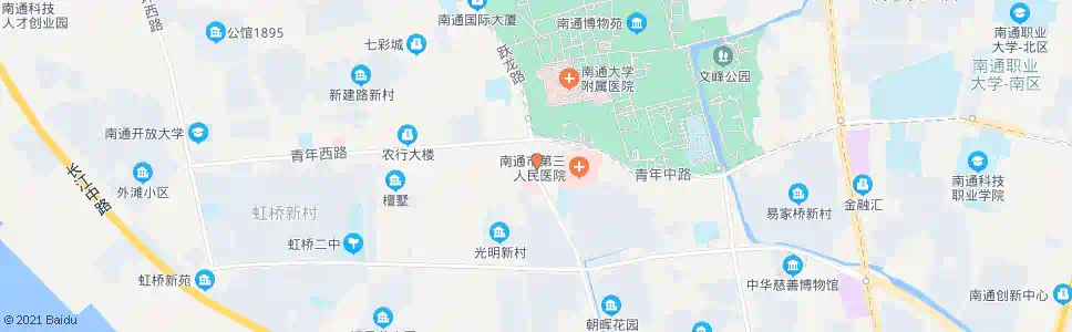 南通供电公司三院西门_公交站地图_南通公交_妙搜公交查询2025
