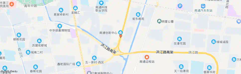 南通通京大道通启路北_公交站地图_南通公交_妙搜公交查询2025