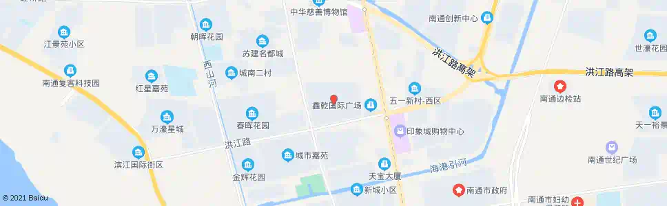 南通天安花园_公交站地图_南通公交_妙搜公交查询2025