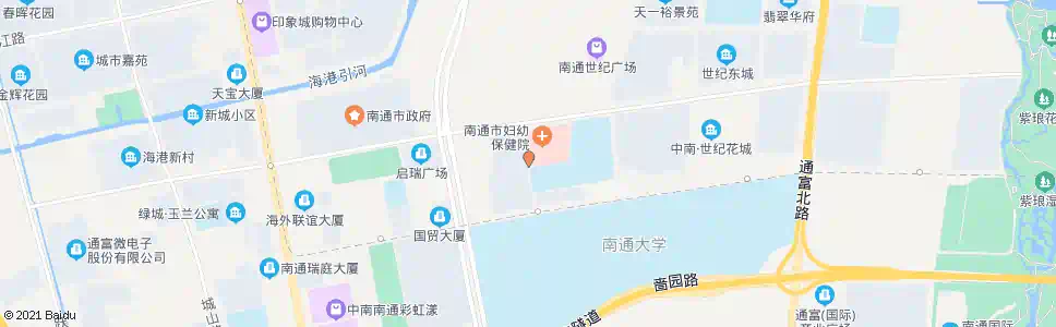 南通妇幼保健院(南门)_公交站地图_南通公交_妙搜公交查询2025
