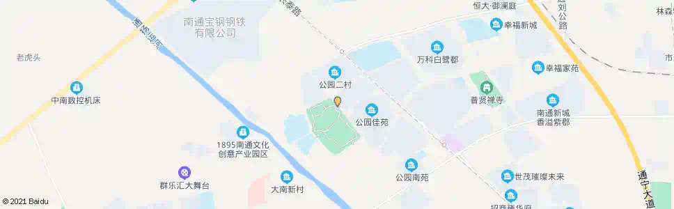 南通唐闸公园东_公交站地图_南通公交_妙搜公交查询2025