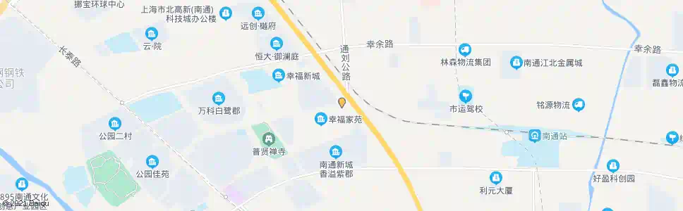 南通幸福家苑_公交站地图_南通公交_妙搜公交查询2025