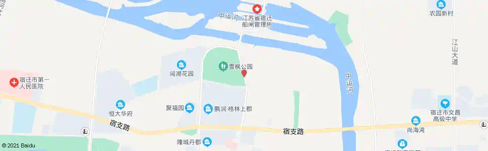宿迁雪枫公园_公交站地图_宿迁公交_妙搜公交查询2025