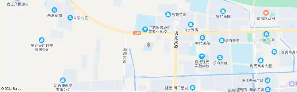 宿迁爱迪生学校_公交站地图_宿迁公交_妙搜公交查询2025
