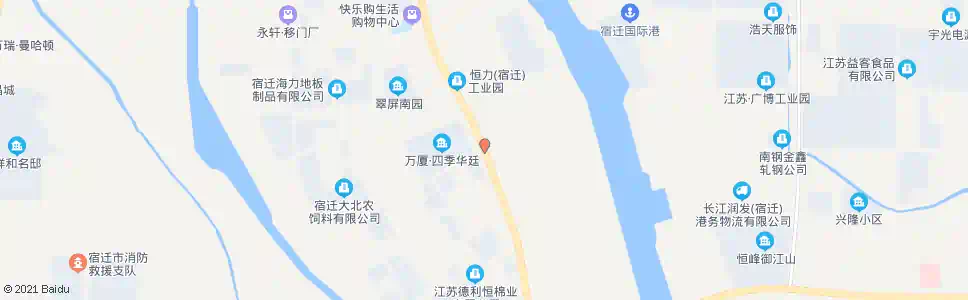 宿迁四季华廷_公交站地图_宿迁公交_妙搜公交查询2025