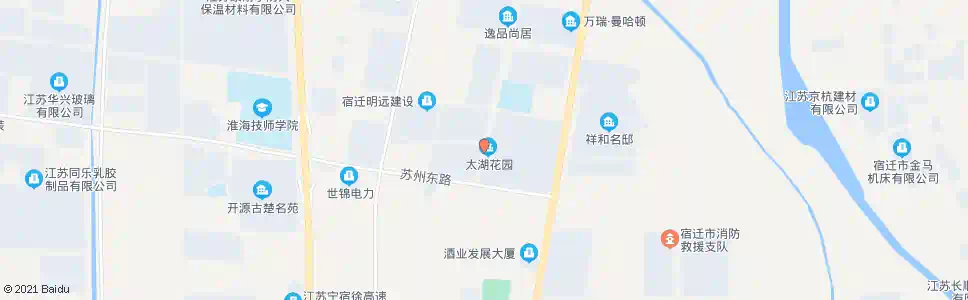 宿迁恒力太湖花园西门_公交站地图_宿迁公交_妙搜公交查询2025