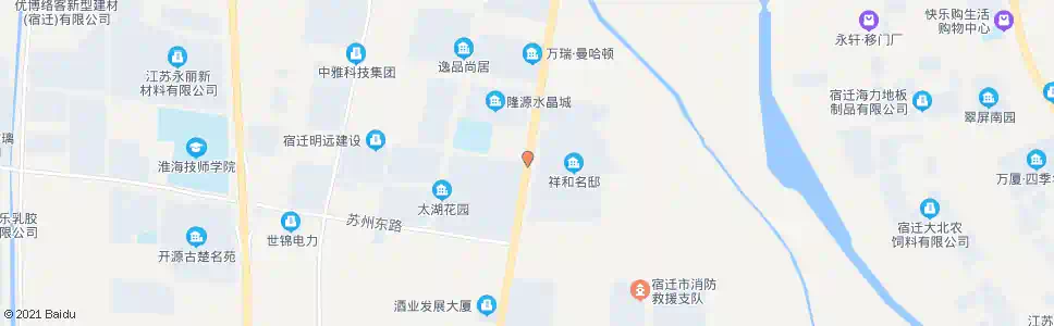 宿迁祥和名邸_公交站地图_宿迁公交_妙搜公交查询2025