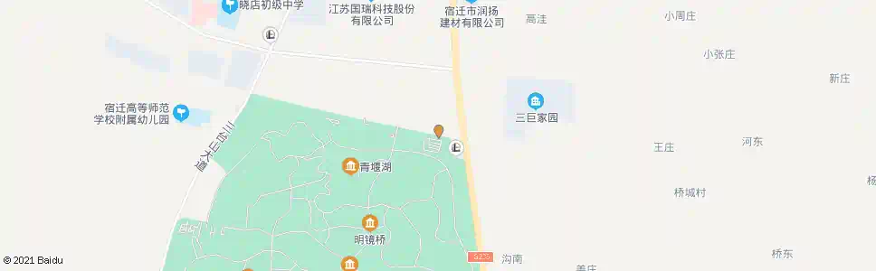宿迁森林公园北门_公交站地图_宿迁公交_妙搜公交查询2025