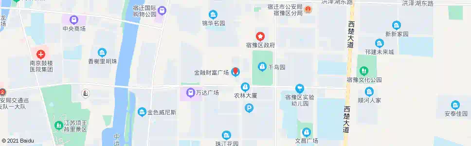 宿迁金融财富广场_公交站地图_宿迁公交_妙搜公交查询2025