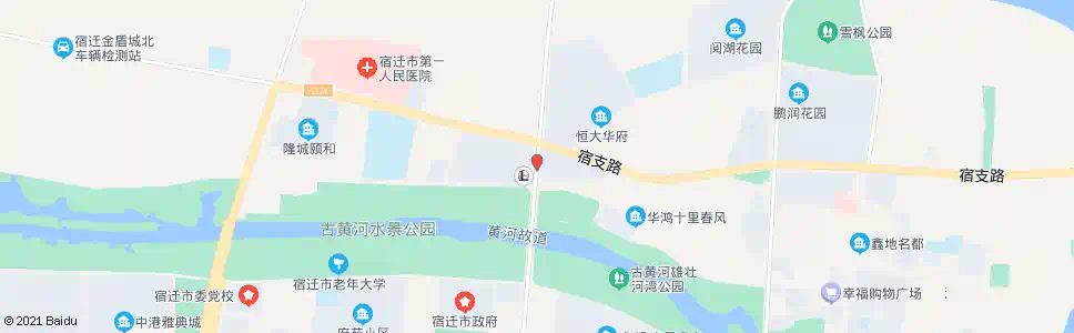 宿迁黄河上院西门_公交站地图_宿迁公交_妙搜公交查询2025