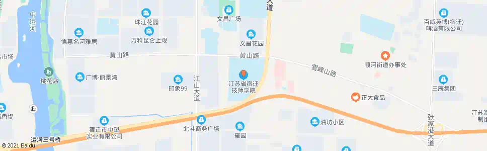 宿迁宿迁技师学院_公交站地图_宿迁公交_妙搜公交查询2025