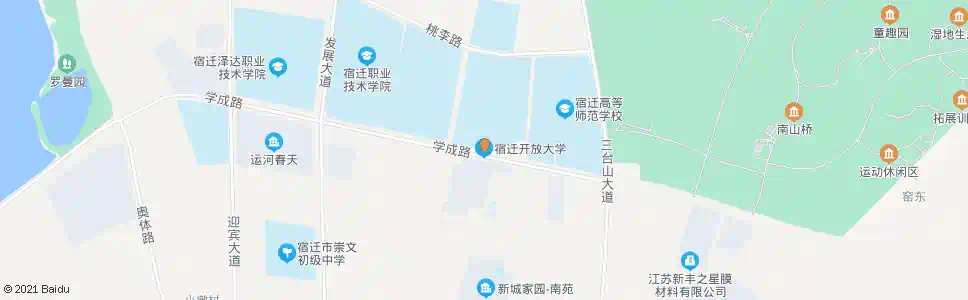 宿迁广播电视大学_公交站地图_宿迁公交_妙搜公交查询2025