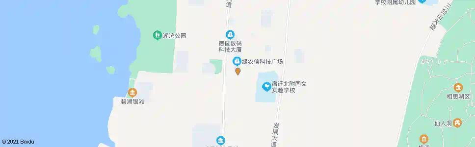 宿迁湖滨新城管委会(雪松路)_公交站地图_宿迁公交_妙搜公交查询2025