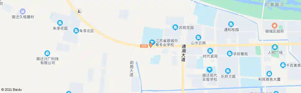 宿迁宿城区职教中心_公交站地图_宿迁公交_妙搜公交查询2025